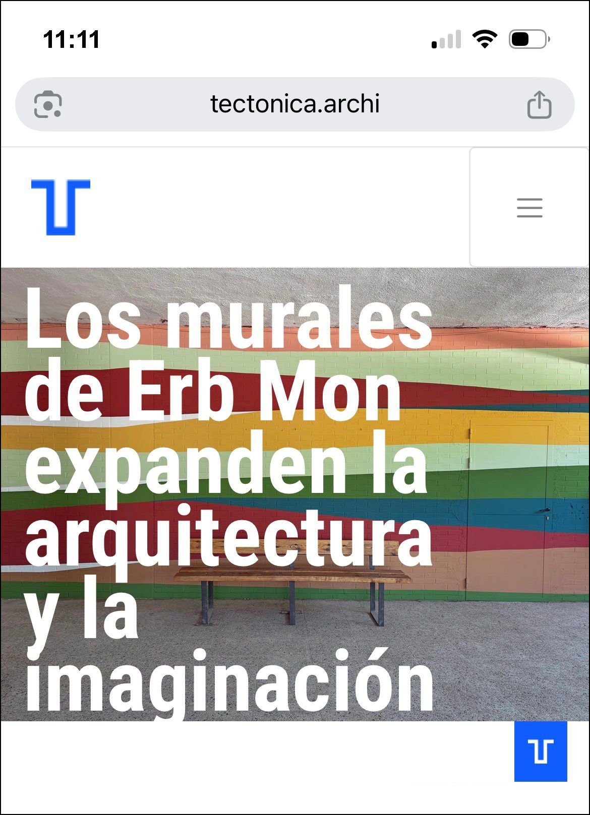 Erb Mon featured in Tectónica (Spain 2026)